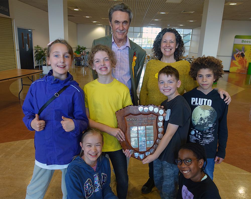 Schools Apiary Shield won by the Monday Junior Bee Club and Saturday Junior Bee Club
